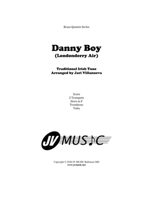 Danny Boy (Londonderry Air) for Brass Quintet