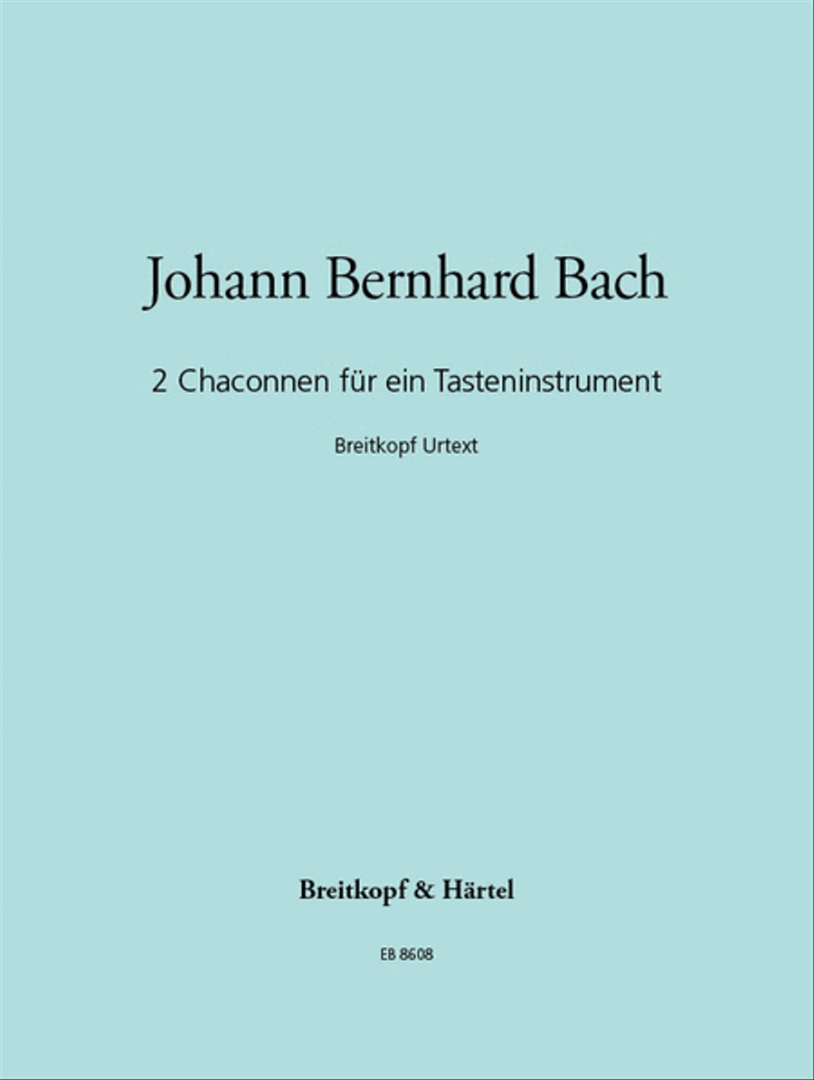 2 Chaconnes for One Keyboard Instrument Piano Solo scores gallery preview page 1