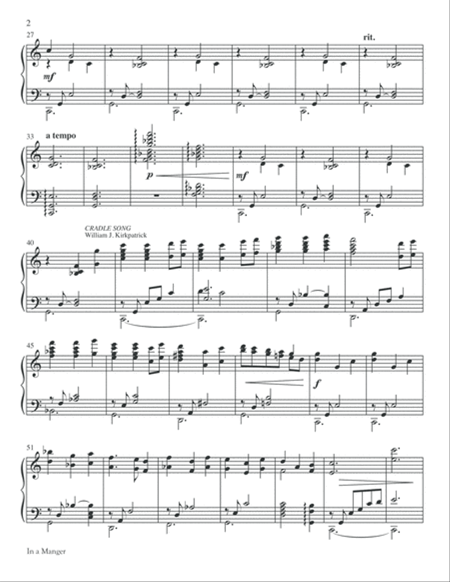 In a Manger Handbell Choir scores gallery preview page 6