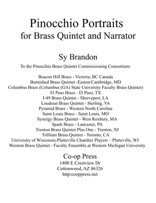 Pinocchio Portraits for Brass Quintet