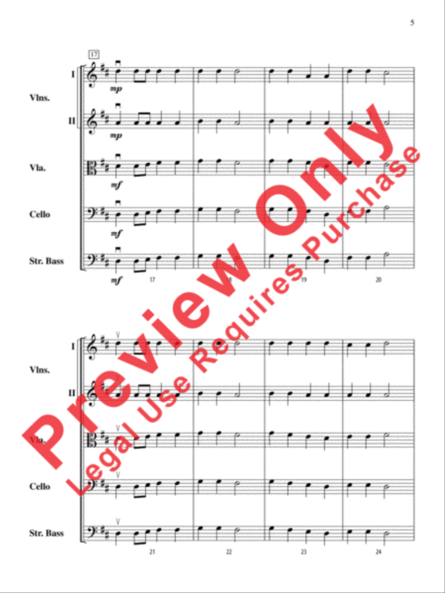 Airborne Heroes String Orchestra scores gallery preview page 5