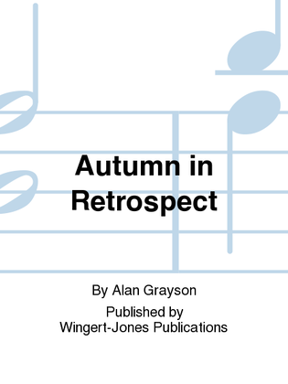 Book cover for Autumn In Retrospect - Full Score