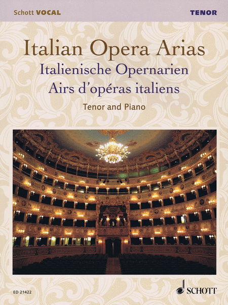 Italian Opera Arias Tenor And Piano (25 Selections)