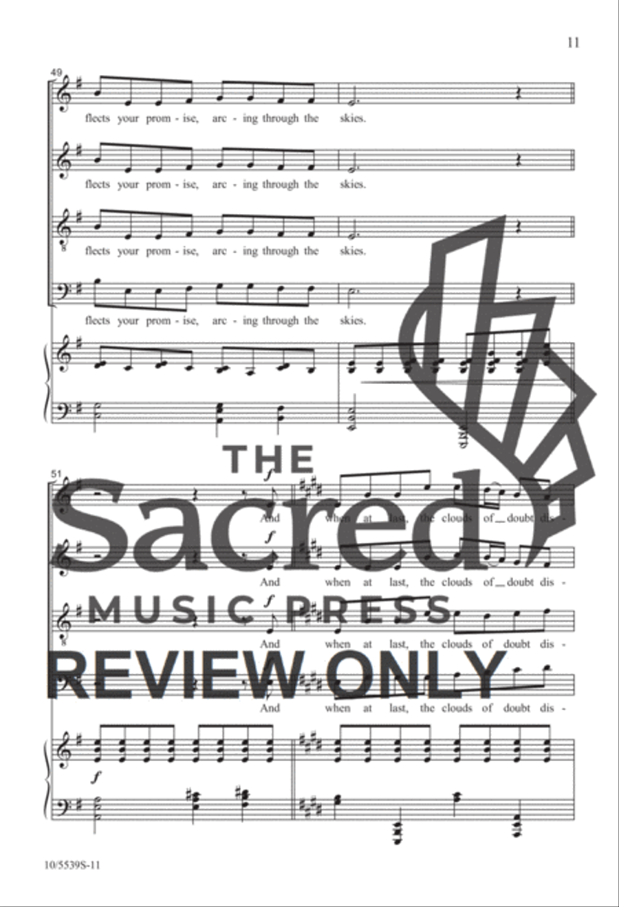 O Mighty God SATB 4-Part scores gallery preview page 10