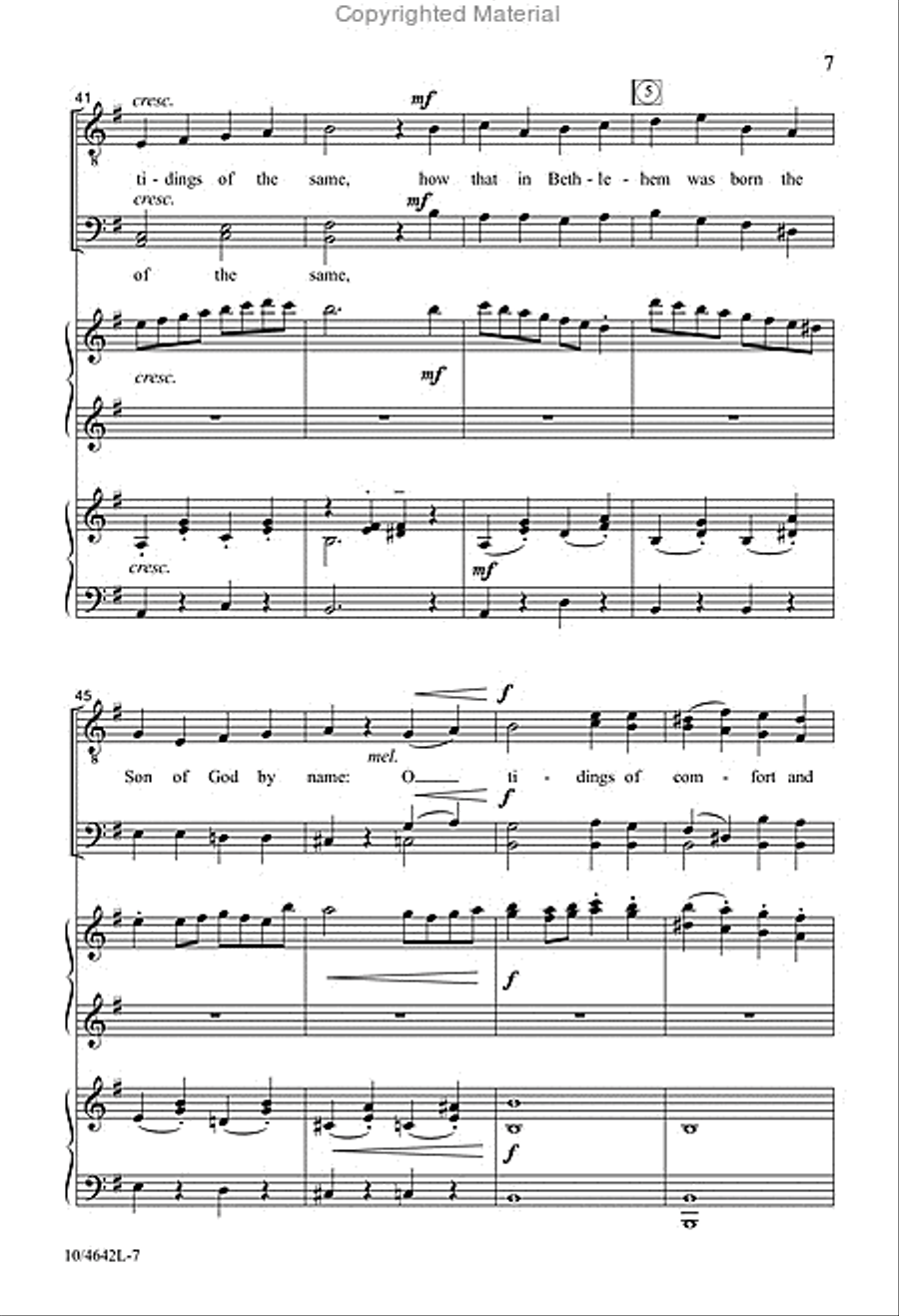 God Rest You Merry, Gentlemen TTBB scores gallery preview page 7