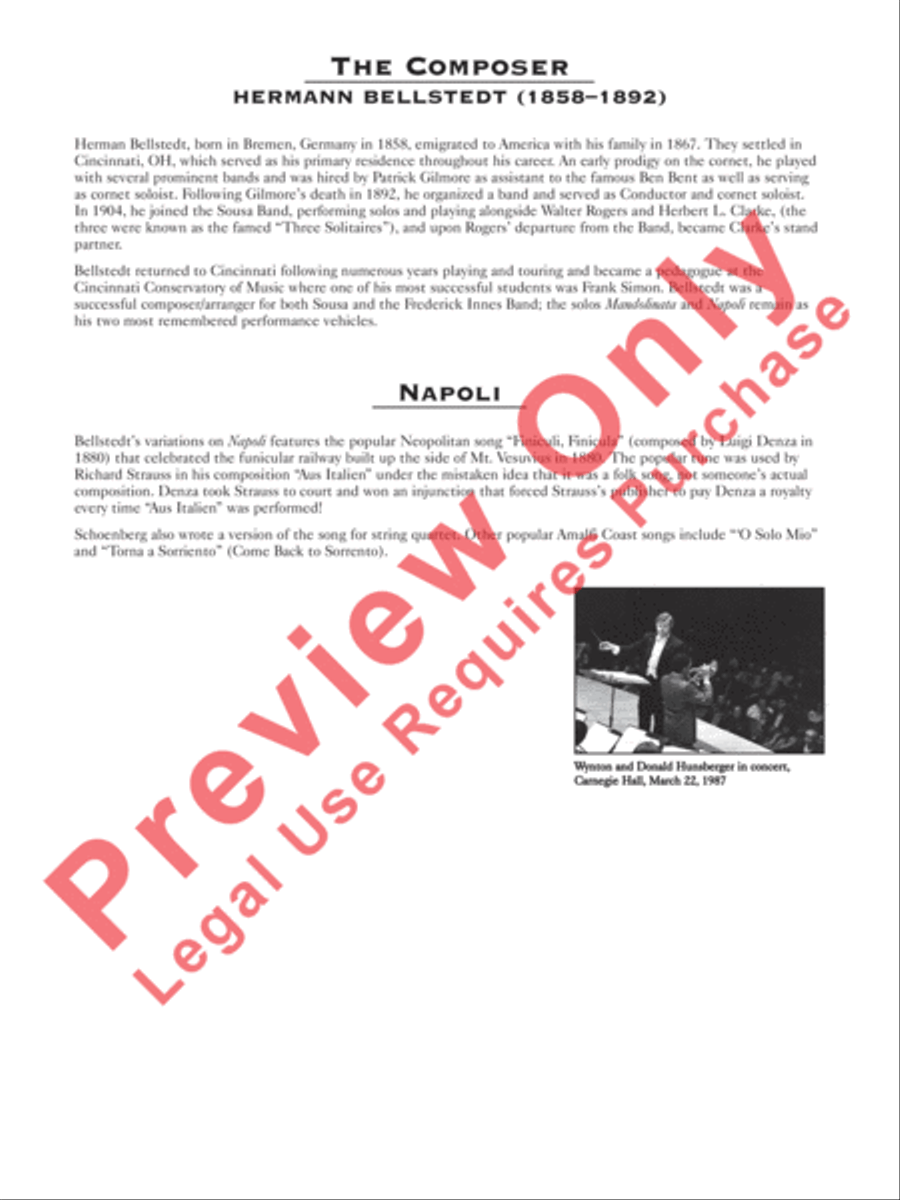 Napoli Napoli Concert Band scores gallery preview page 4