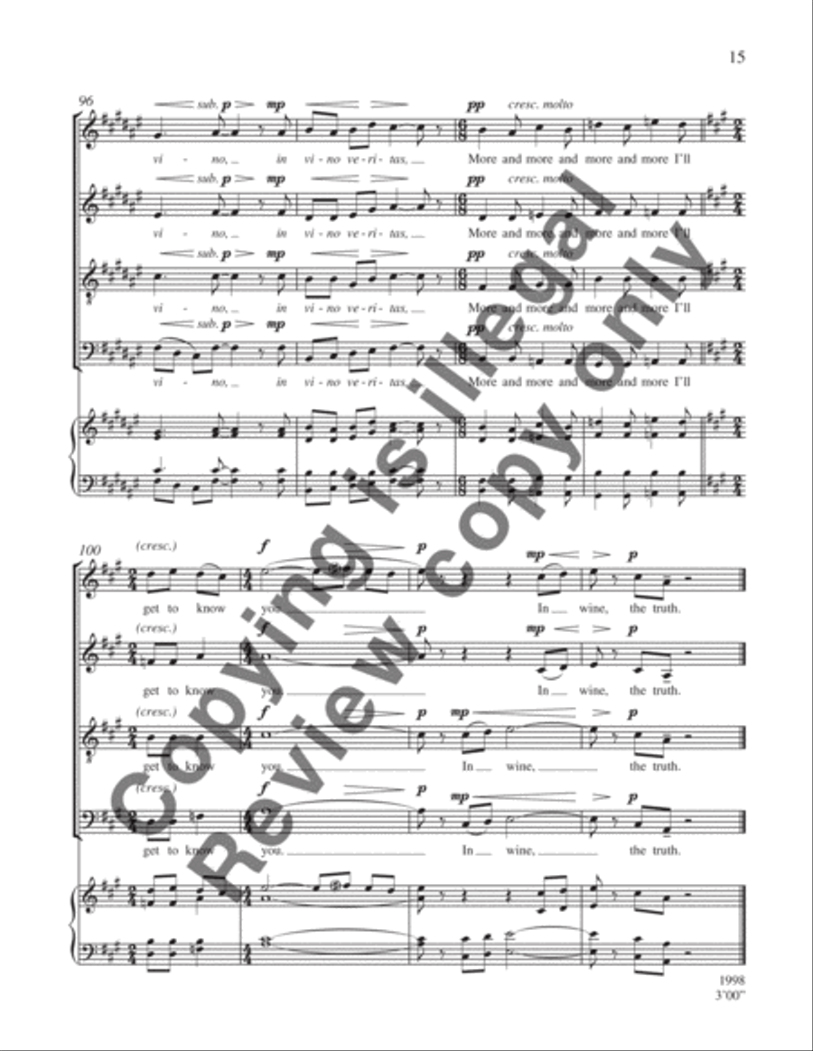In vino veritas 4-Part scores gallery preview page 7