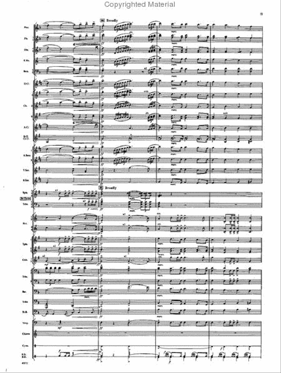 Fourth Suite for Band Concert Band scores gallery preview page 17
