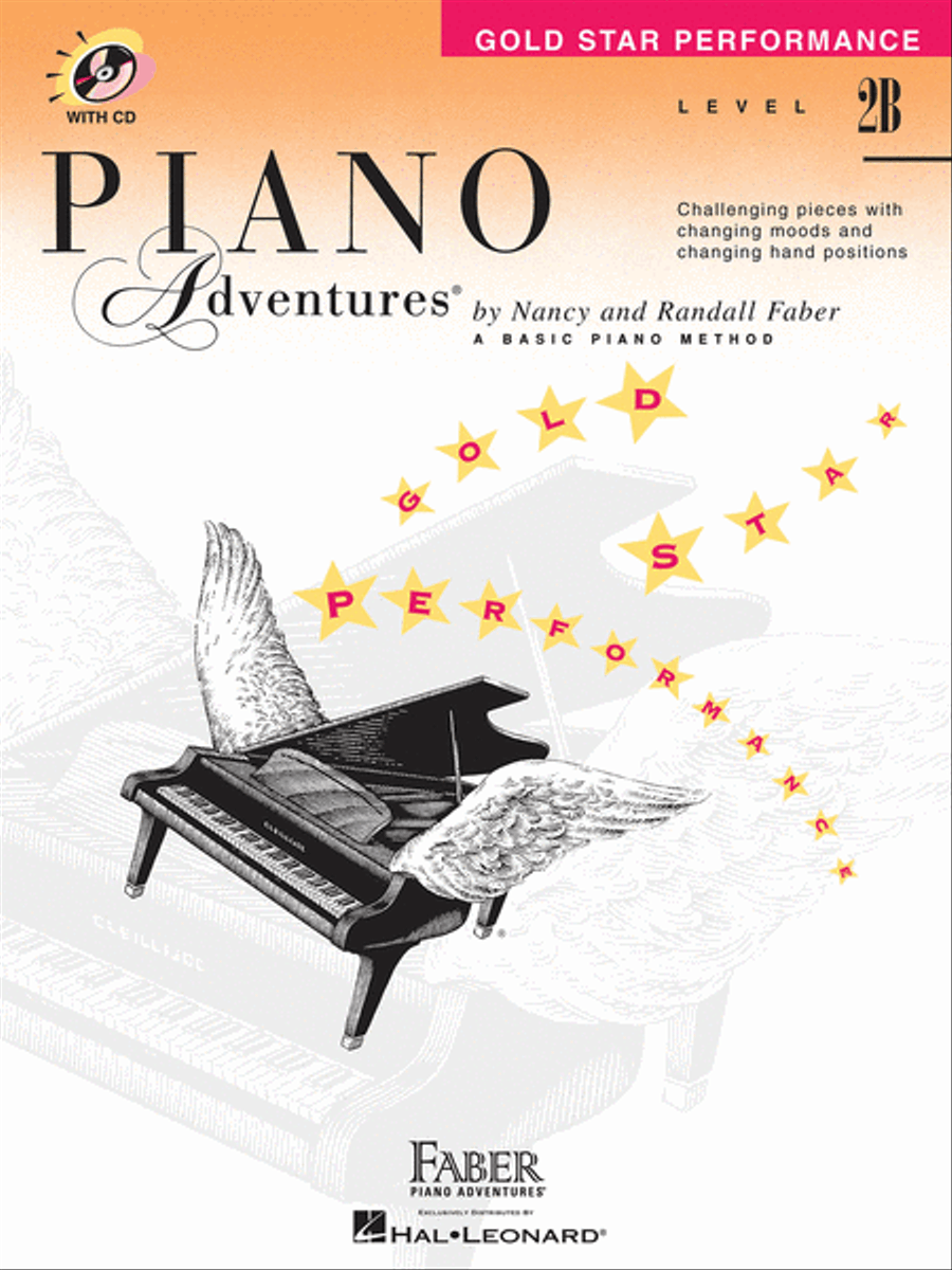 Piano Adventures Level 2B - Gold Star Performance with CD