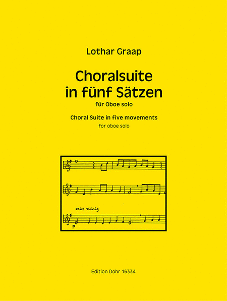 Choralsuite in fünf Sätzen für Oboe solo