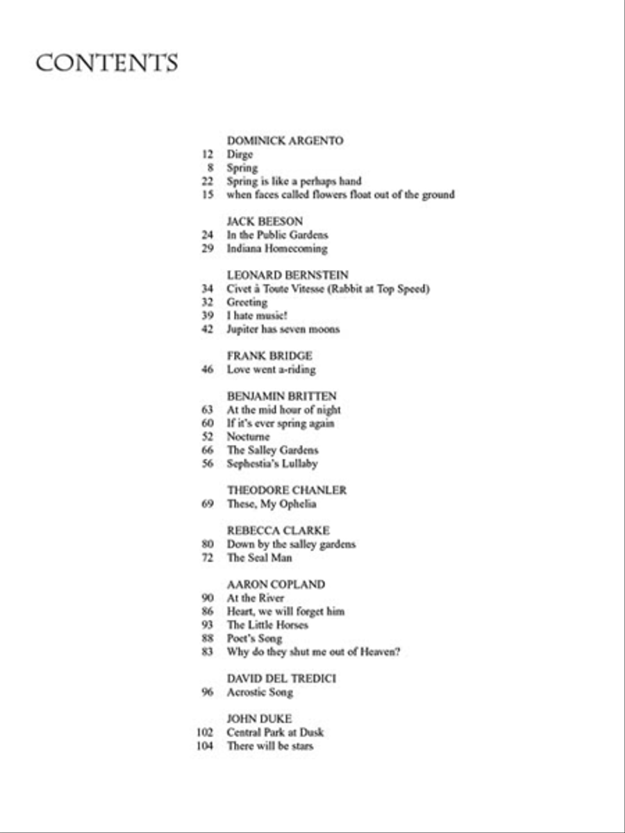 Art Song in English - 50 Songs by 20 American and British Composers Voice Solo scores gallery preview page 4