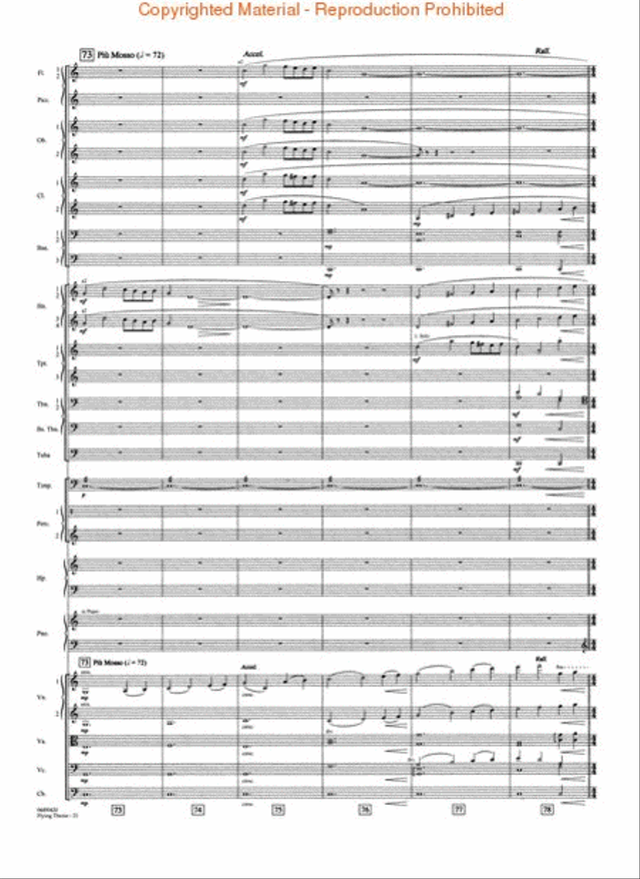 Flying Theme (from E.T.: The Extra-Terrestrial) Full Orchestra scores gallery preview page 4