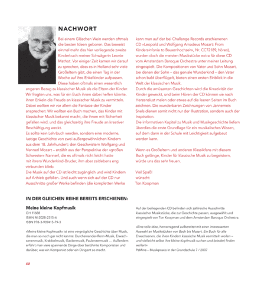 Mein Bruder ist ein Wunderkind - Nannerl Mozart er CD scores gallery preview page 2