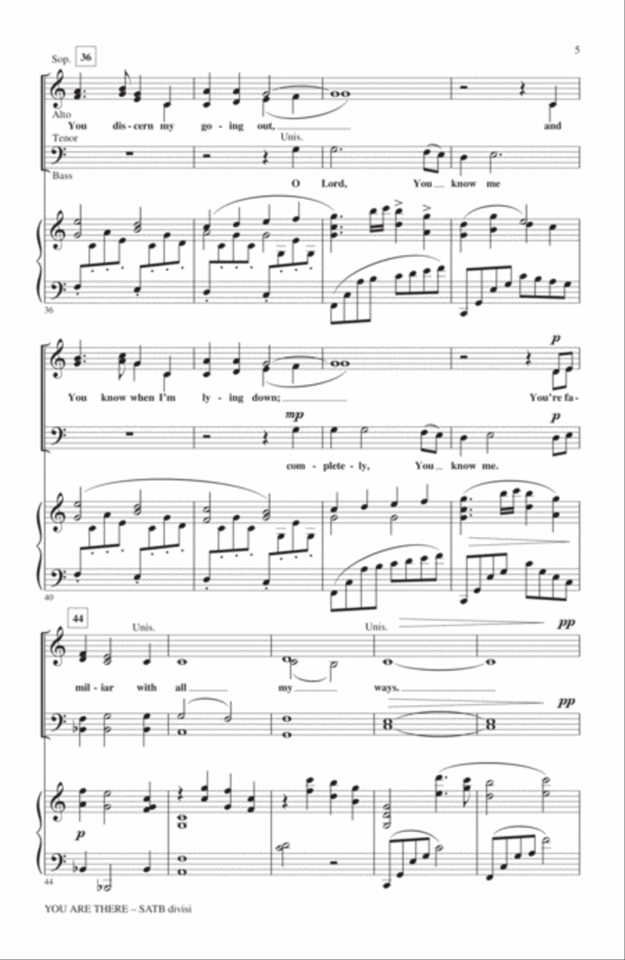 You Are There You Are There 4-Part scores gallery preview page 4