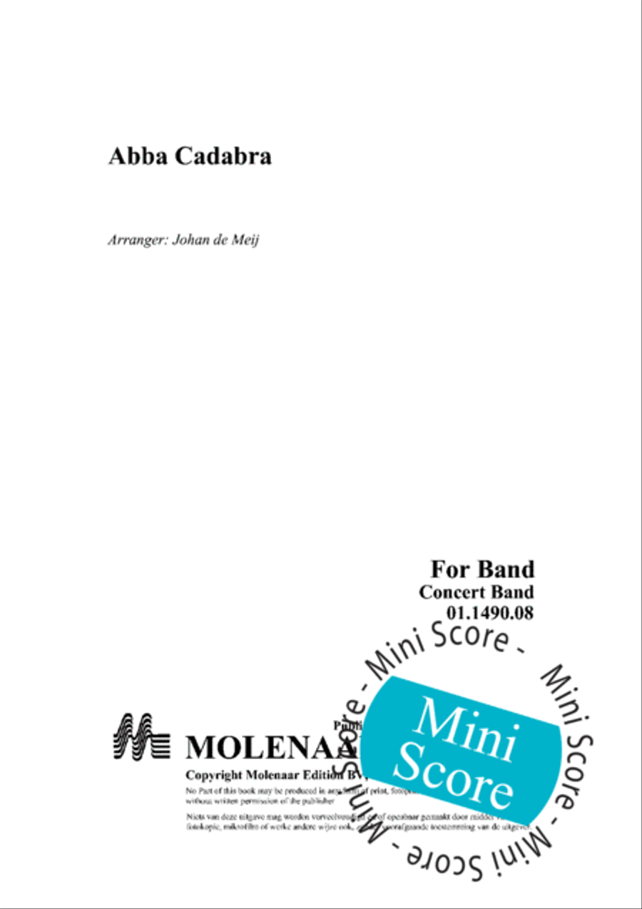 Abba Cadabra Concert Band scores gallery preview page 3