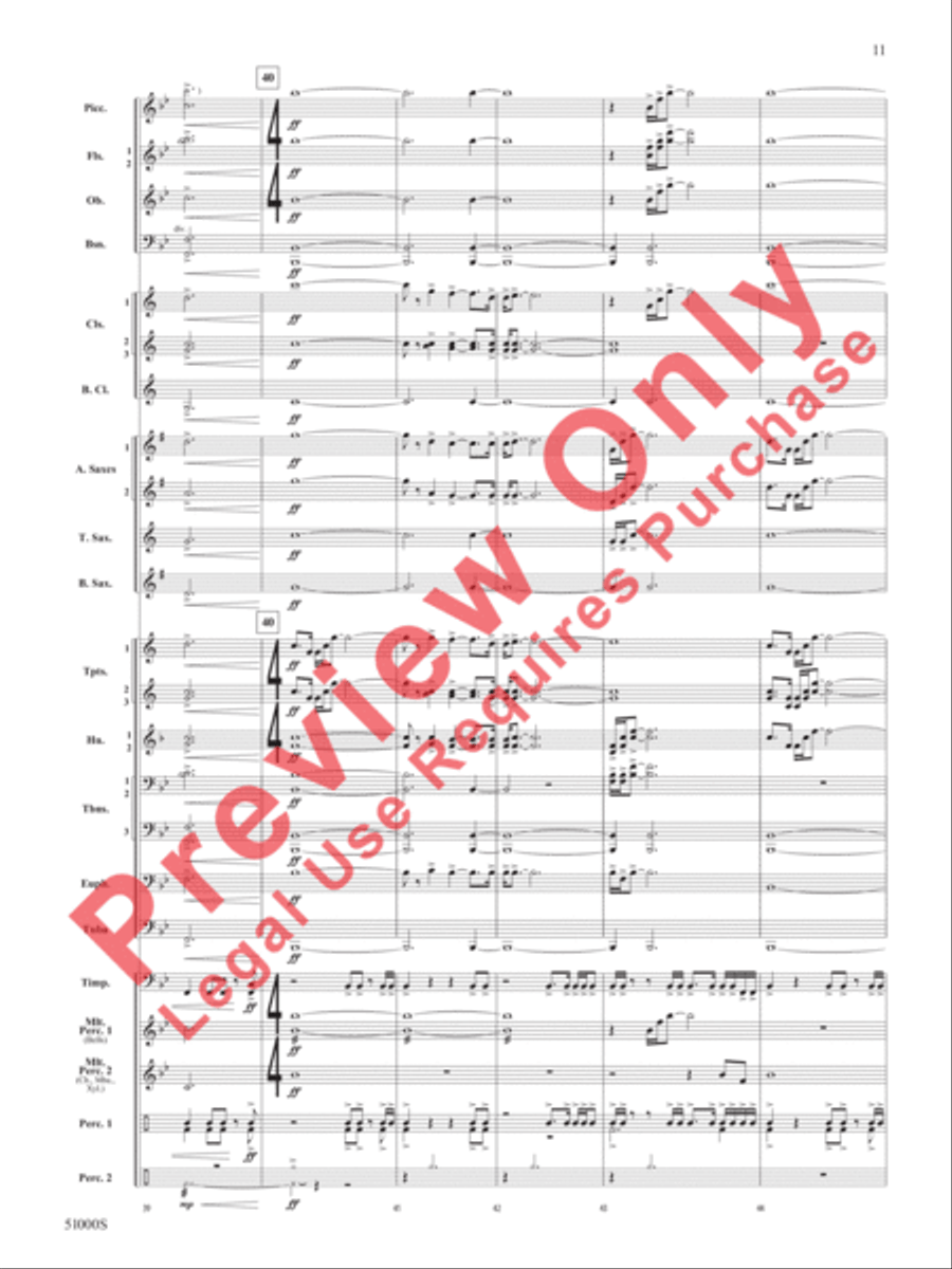 Eternal Flame Concert Band scores gallery preview page 12
