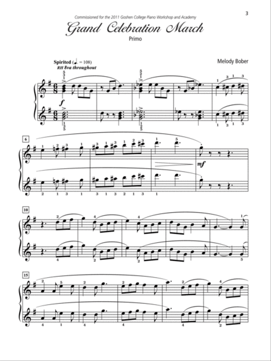 Grand Duets for Piano, Book 6 Small Ensemble scores gallery preview page 3