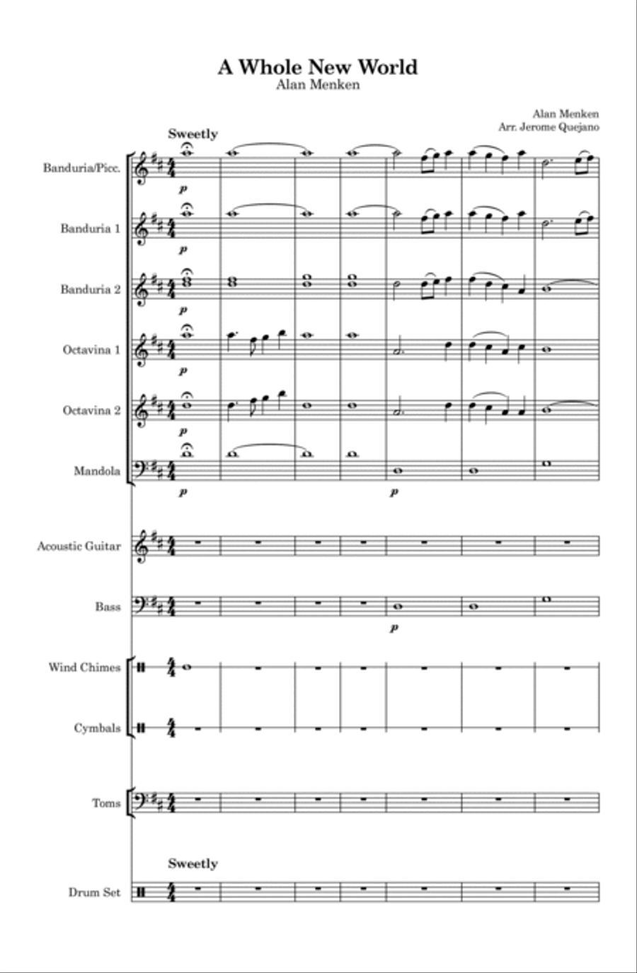 A Whole New World Large Ensemble scores gallery preview page 2