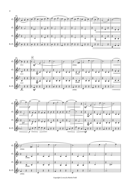 Sunshine Waltz for Clarinet Quartet image number null