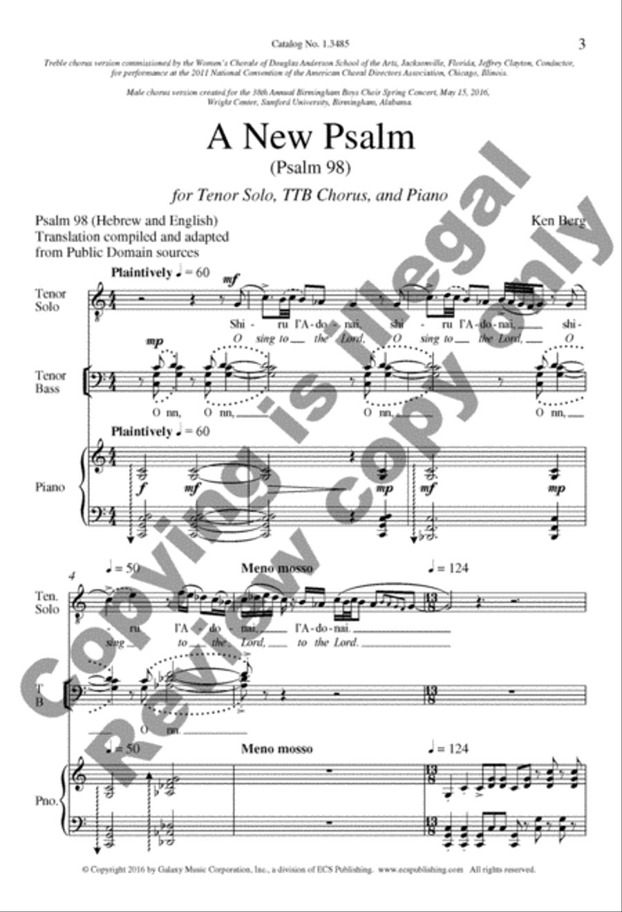 A New Psalm (Psalm 98) A New Psalm (Psalm 98) TTB scores gallery preview page 22
