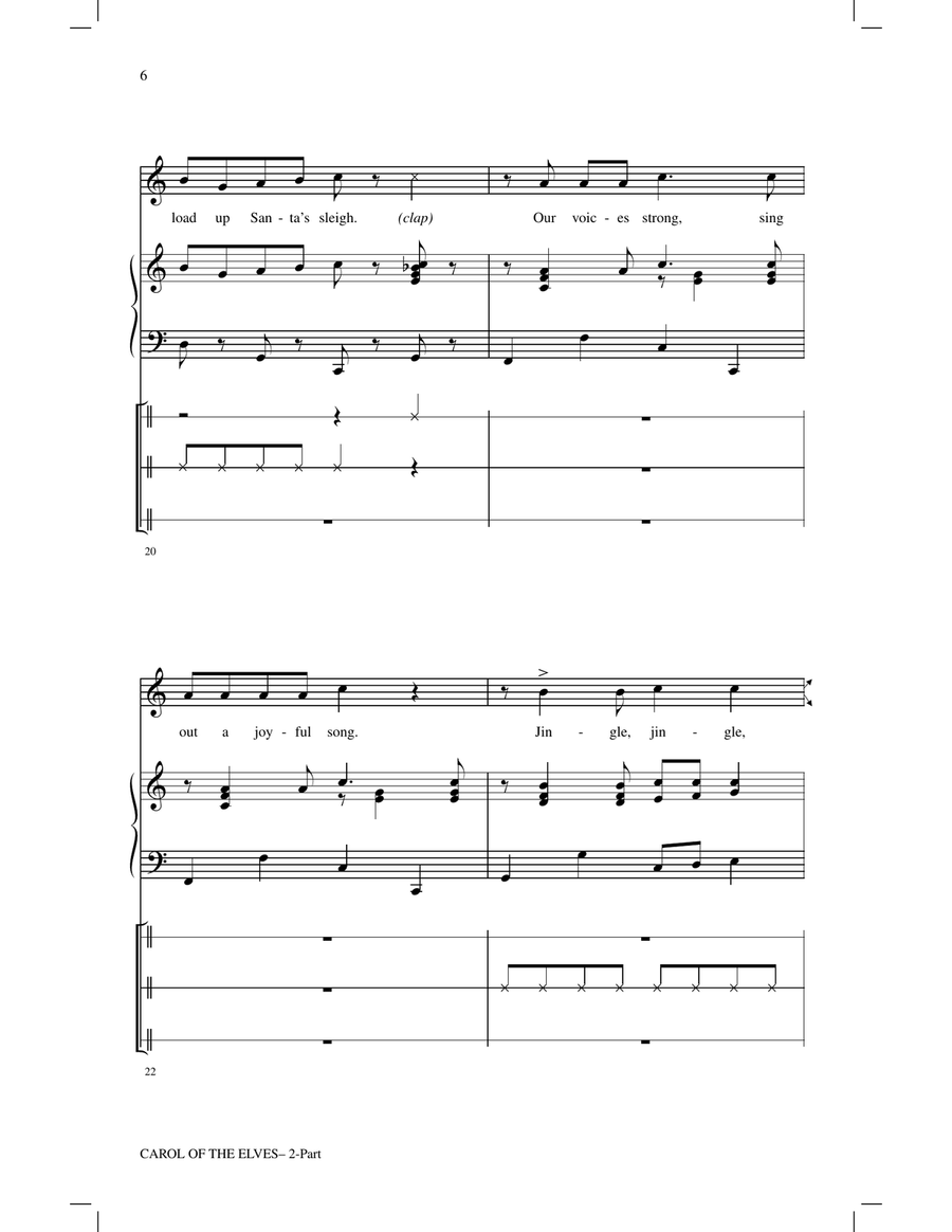 Carol Of The Elves Carol Of The Elves 2-Part scores gallery preview page 5