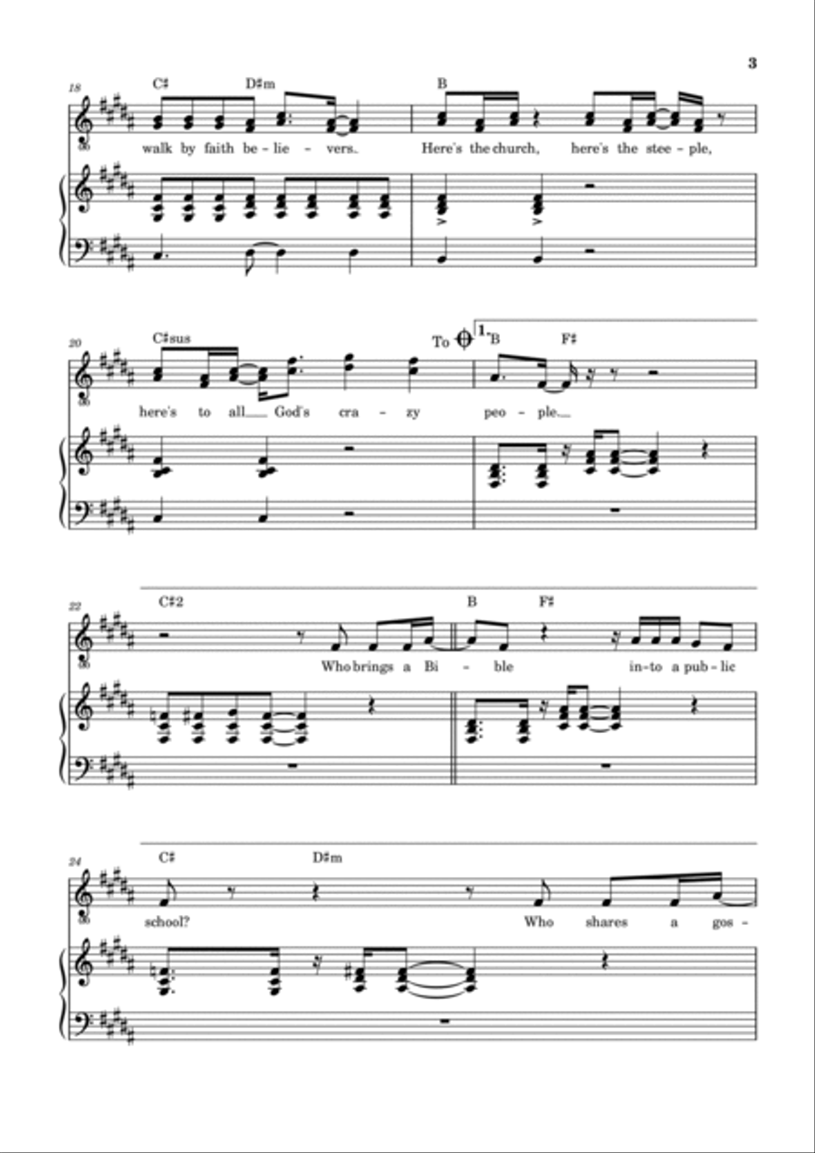 Crazy People Voice scores gallery preview page 4