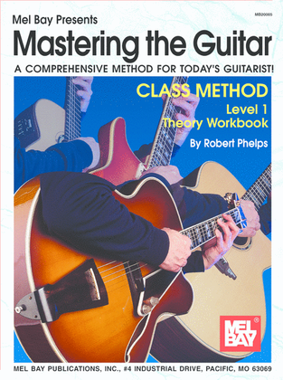Book cover for Mastering the Guitar Class Method Theory Workbook Level 1