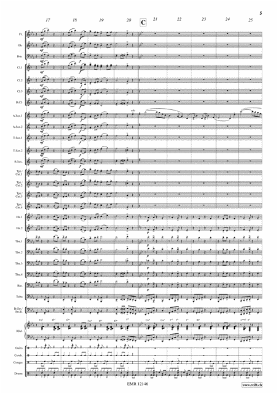 Chicas Bananas Concert Band scores gallery preview page 5