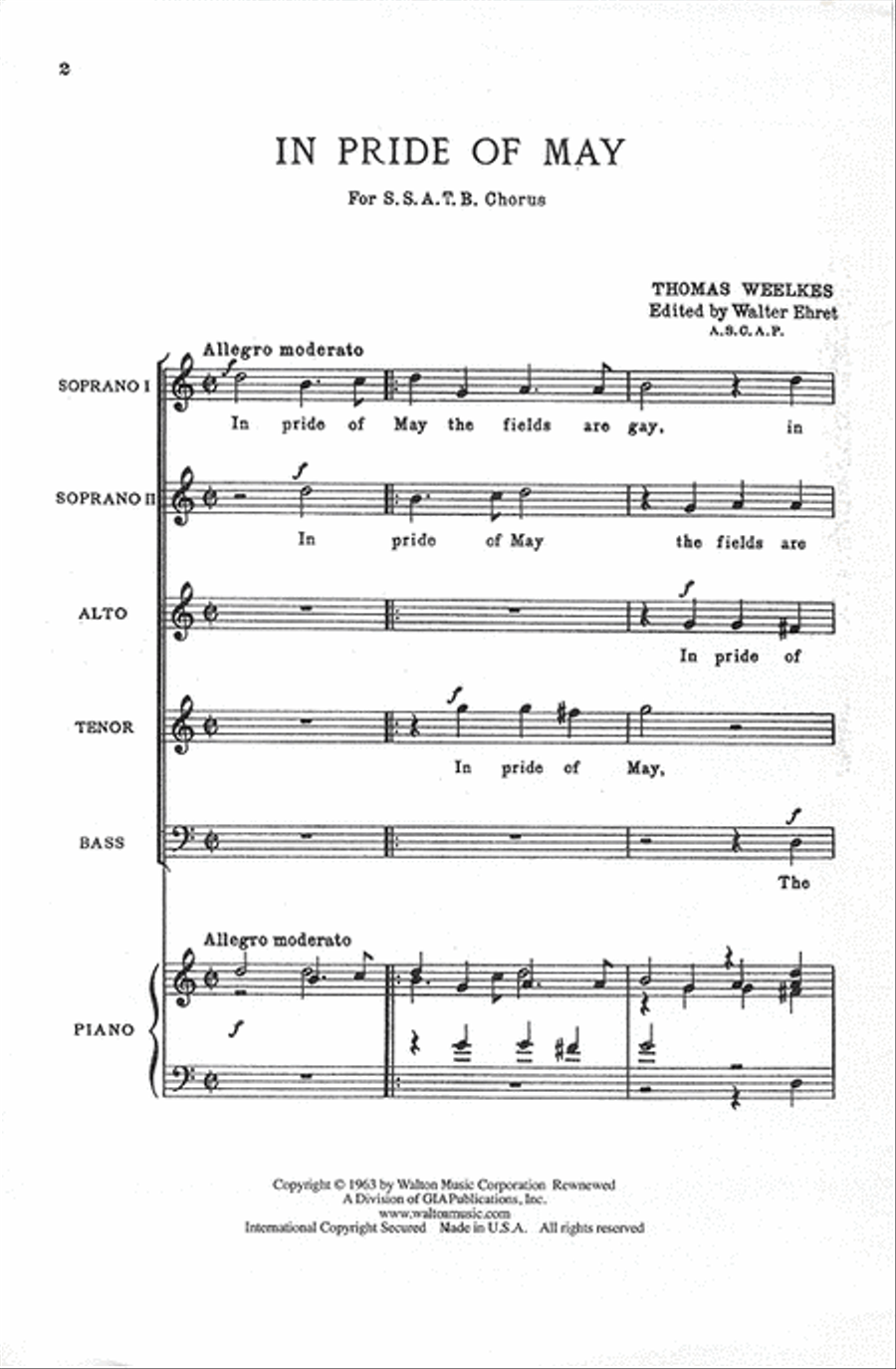 In Pride of May SSATB scores gallery preview page 2