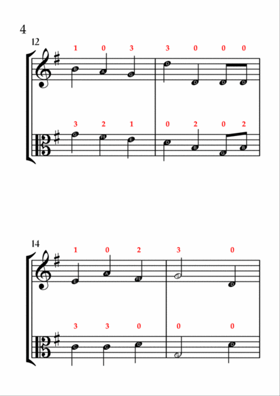 We Wish You a Merry Christmas (VIOLIN AND VIOLA - EASY LEVEL) String Duet scores gallery preview page 5