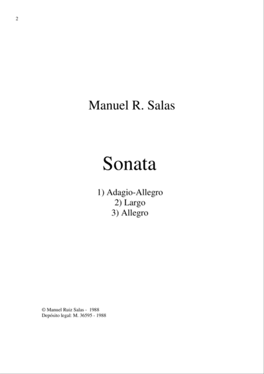 Sonata nº 1 Classical Guitar scores gallery preview page 2