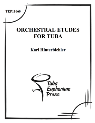 Book cover for Orchestral Etudes for Tuba