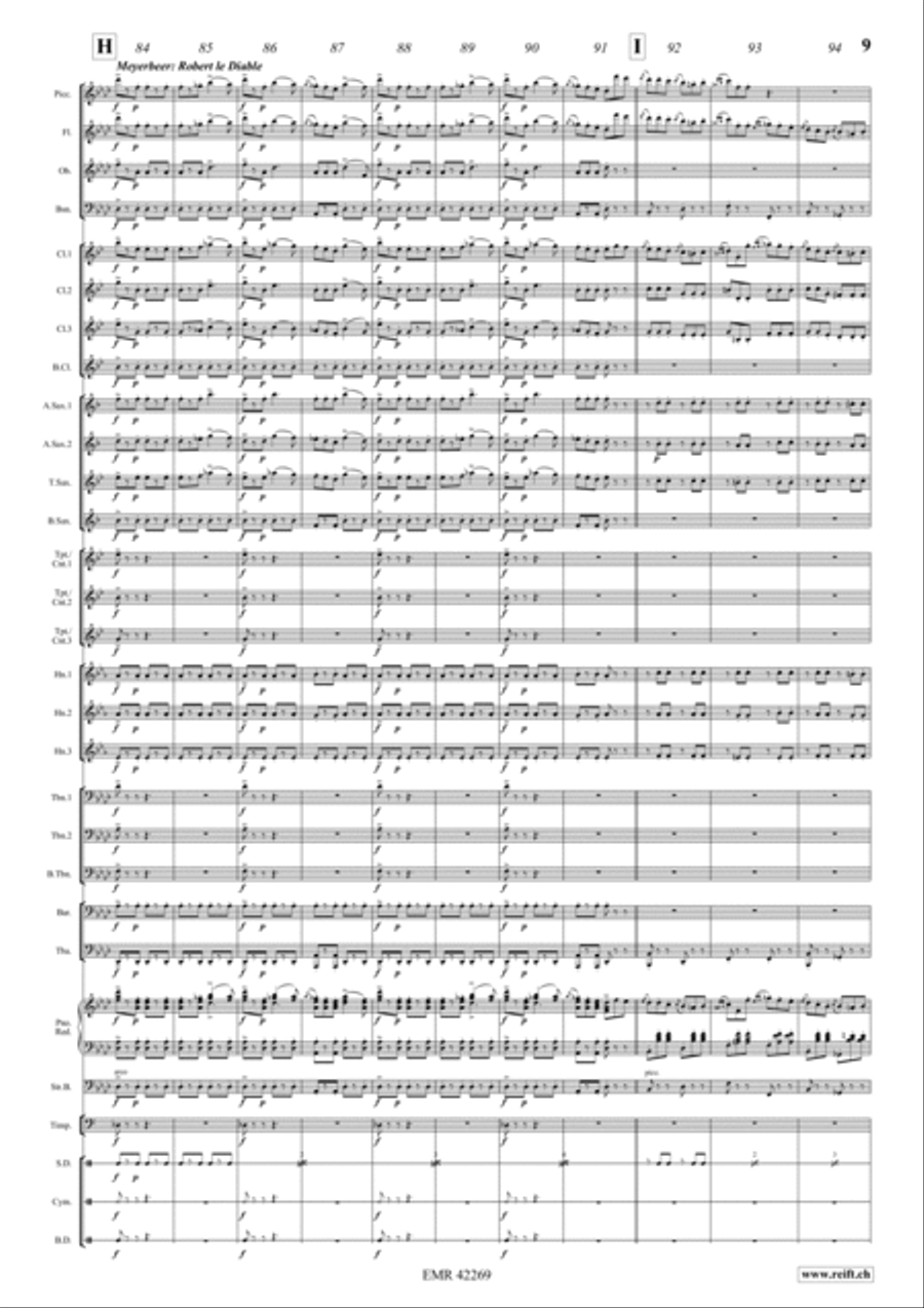 Kunstler-Quadrille Concert Band scores gallery preview page 9