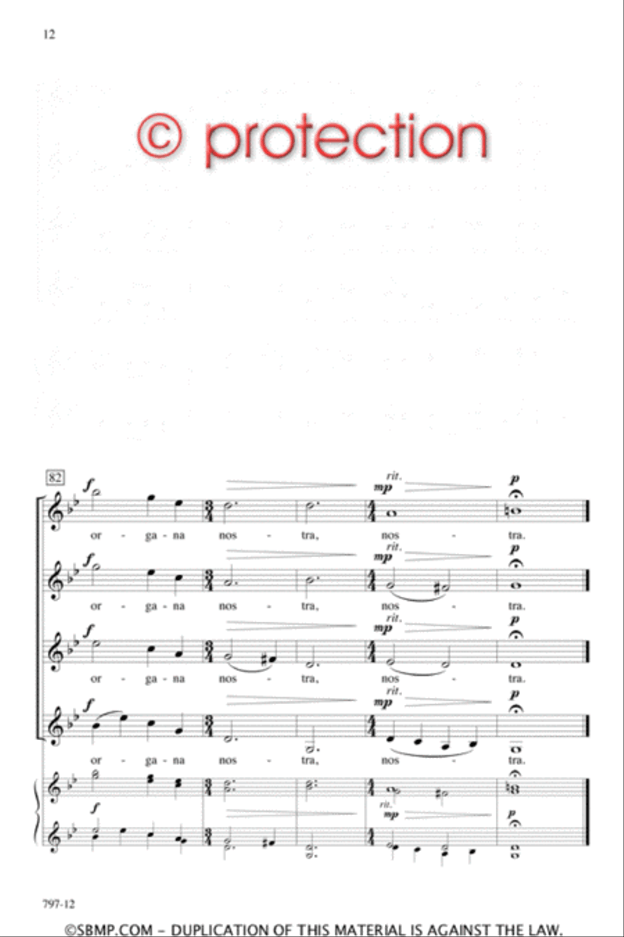 Super flumina Babylonis - SSAA Octavo SSAA scores gallery preview page 11