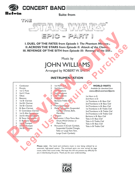 The Star WarsA(r) Epic - Part I, Suite from