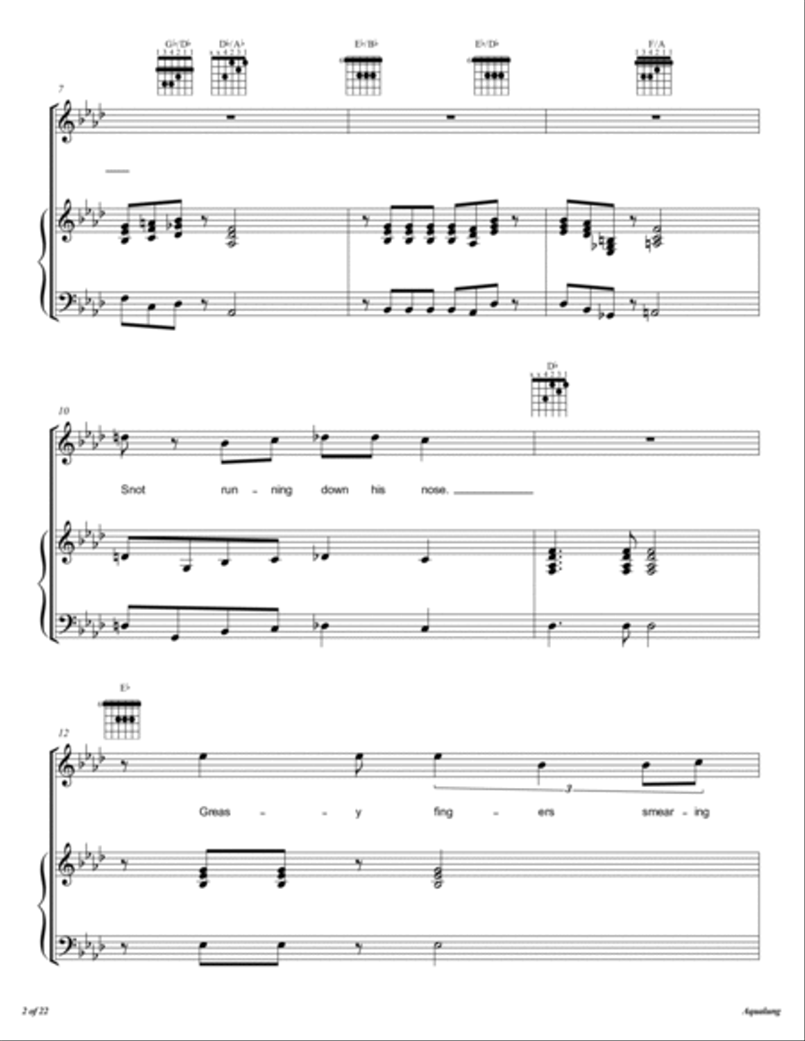 Aqualung Voice scores gallery preview page 3