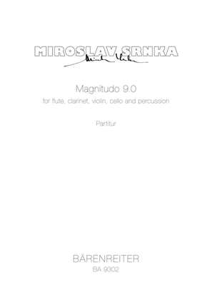 Book cover for Magnitudo 9,0 for Flute, Clarinet, Violin, Violoncello, Percussion