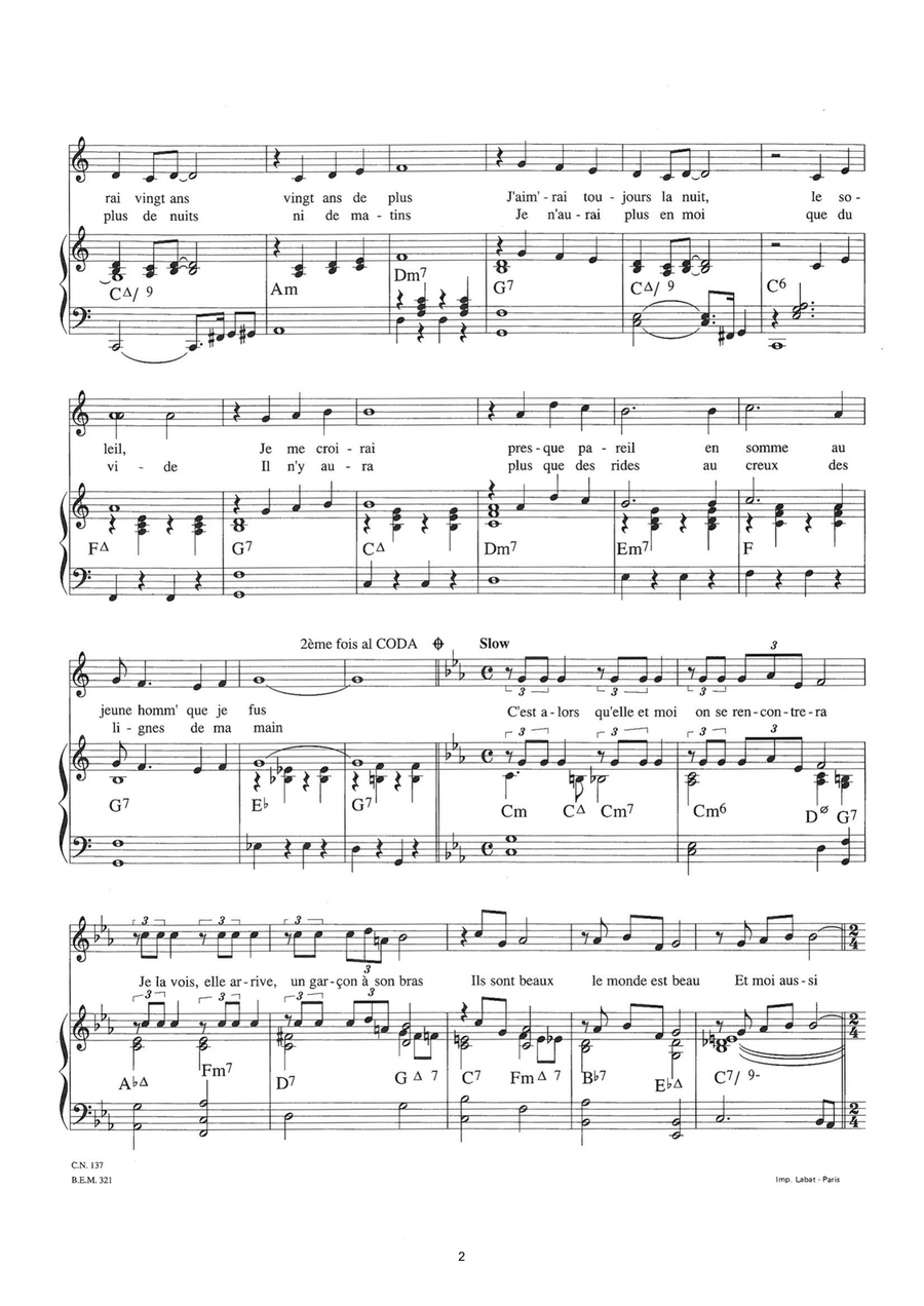 Mon Assassin Piano, Vocal scores gallery preview page 2