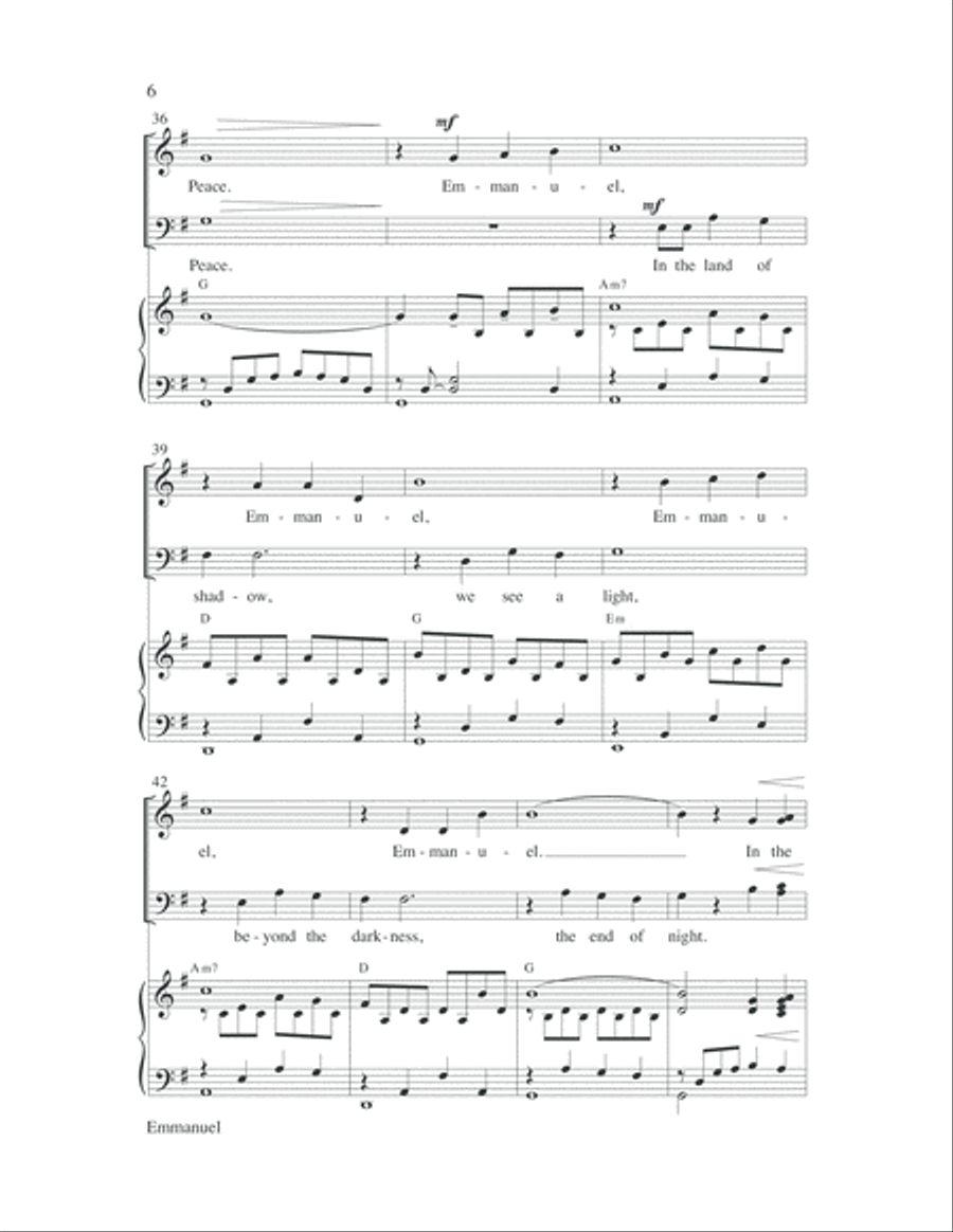Emmanuel 4-Part scores gallery preview page 6