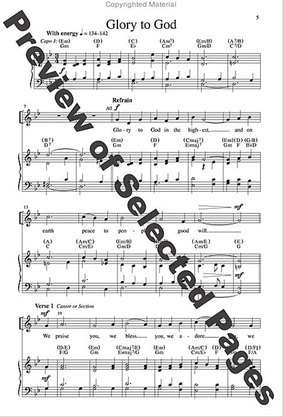 Mass of Creation - Choral / Accompaniment Edition 4-Part scores gallery preview page 4