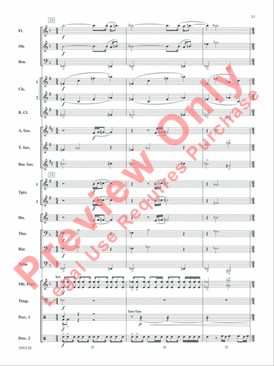 Dark Shadows (from the Original Motion Picture Soundtrack) Concert Band scores gallery preview page 12
