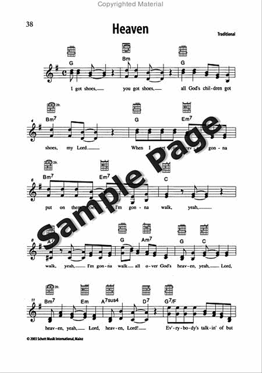 Best of Spirituals & Gospels Acoustic Guitar scores gallery preview page 39