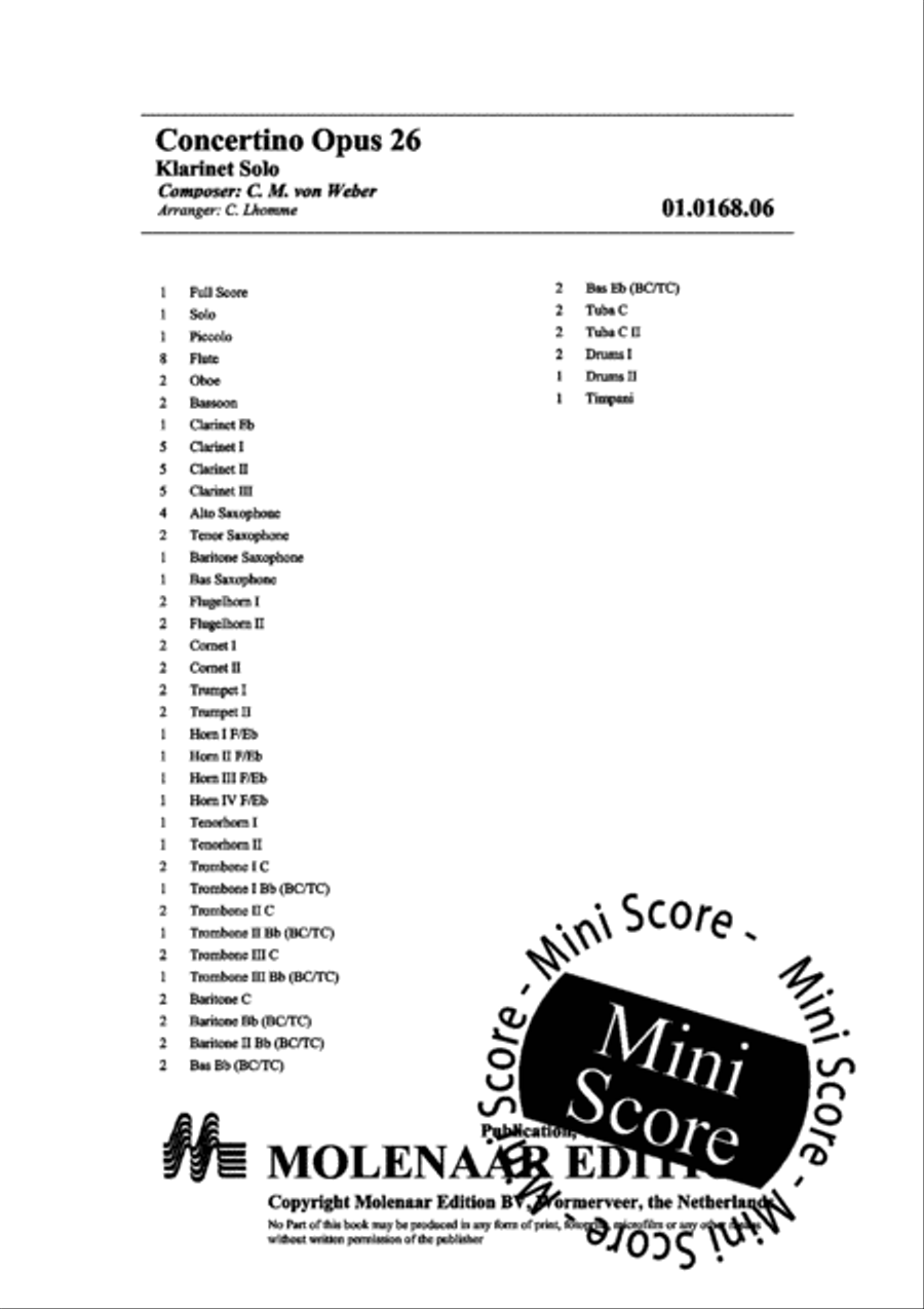 Concertino Opus 26 image number null