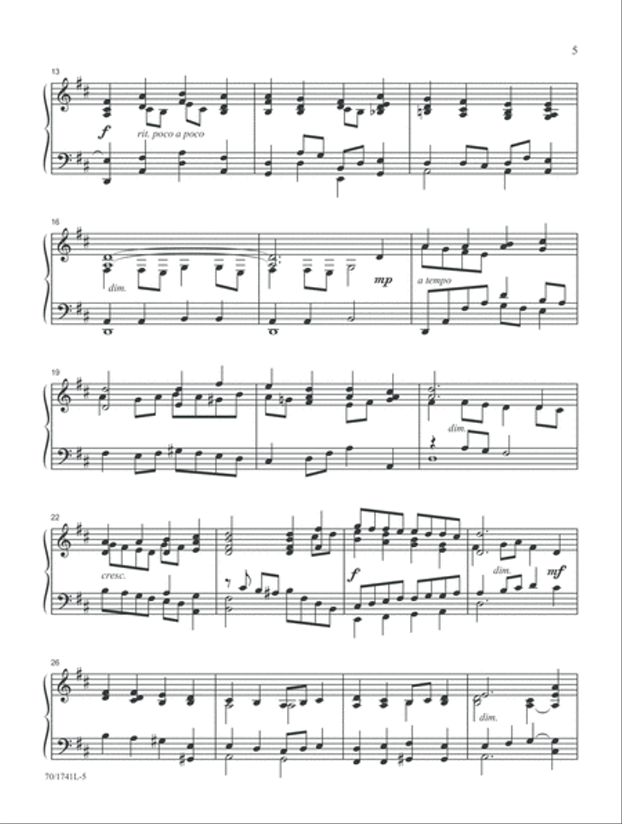 O Love, How Deep Piano Solo scores gallery preview page 5