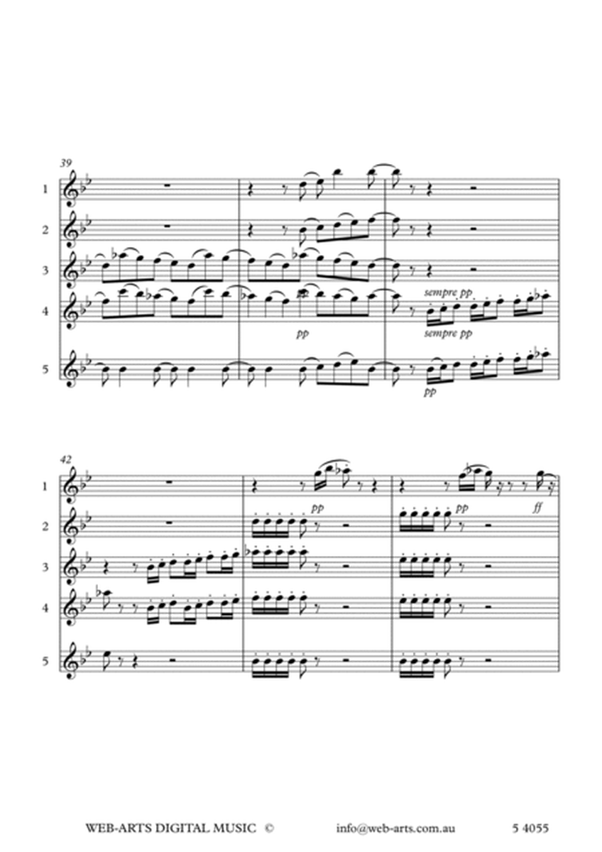 Symphony No.5 1st mvt for 4 flutes (4 4009) - BEETHOVEN + image number null
