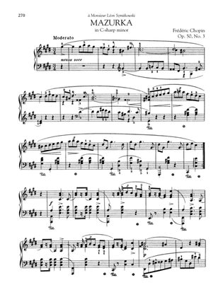 Book cover for Mazurka in C-sharp minor, Op. 50, No. 3