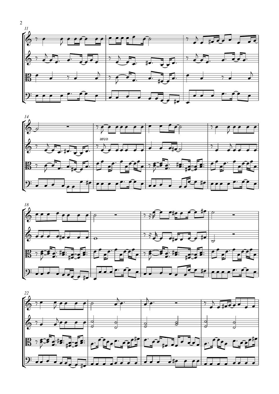 Road Trippin' Road Trippin' String Quartet scores gallery preview page 2
