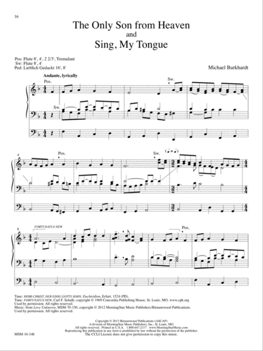 Ah, Holy Jesus Organ scores gallery preview page 7