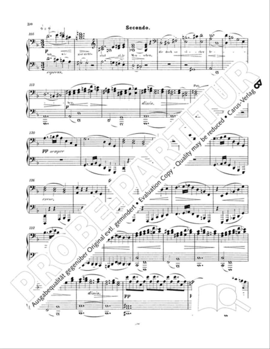 Ein Deutsches Requiem (German Requiem) Piano Duet scores gallery preview page 39