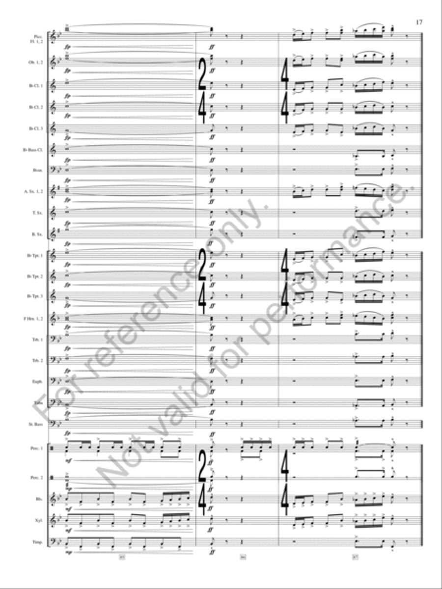 On The Shore of Baffin Bay Concert Band scores gallery preview page 18